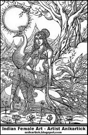Indian art forms are the most beautiful art format all over the world. Indian Women Drawings And Illustrations Art Pen Drawings Concept Art Traditional Designs Of My Creative Art Thanks For Watching Artist Anikartick Chennai Tamil Nadu India A Photo On Flickriver