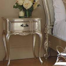 Silver Leaf Paint Martha Stewart Found On Sweetpeaandwillow Com Metallic Painted Furniture Silver Furniture Painted Furniture