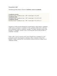 Excesul de greutate crește riscul apariției bolilor cardiovasculare, de accident vascular și de diabet. Formula Lui Creff