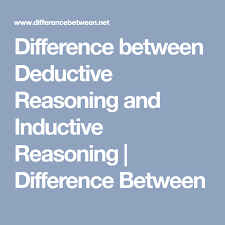 Difference Between Inductive Reasoning Different Good To Know