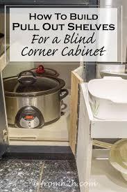 It would be difficult to little heavy appliances over the high wall (5). How To Build Pull Out Shelves For A Blind Corner Cabinet Part 1 Blind Corner Cabinet Corner Storage Cabinet Corner Kitchen Cabinet