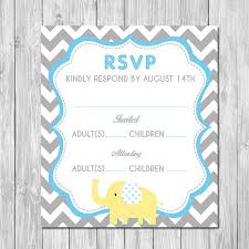 Printable Baby Shower Rsvp Card Elephant Chevron Elephant Baby Shower Rsvp Chevron Baby Shower R Baby Shower Printables Baby Shower Chevron Baby Boy Shower