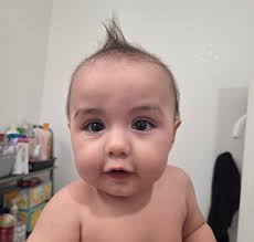 Mom and Dad gave Beth a Mohawk during bath time lmao 🤣 😆 😂 so funny 😁  little Doll 🩷 @everyone