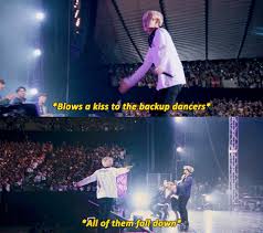 First His Manager And Now Their Backup Dancers I M Sure He Already Wooed The Female Staff Members Lol Bts Bangtan Boy Bts Funny Bts Boys