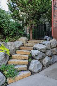 Canon Hill Driveway Spokane Landscaping Pacific Garden Design Boulder Retaining Wall Pacific Garden Garden Design