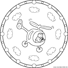 Hubschrauber Mandala Fur Kinder Zum Ausdrucken
