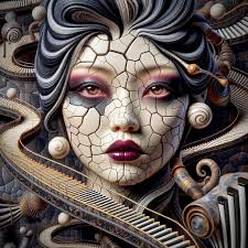 A surreal Halloween An ultra-HD, photorealistic image with surreal  elements, vibrant colors, sharp contrast, inspired by artists like Tim  Hildebrandt, Wayne Barlowe, Bruce Pennington, Donato Giancola, Larry  Elmore, Alena Aenami, and Paul