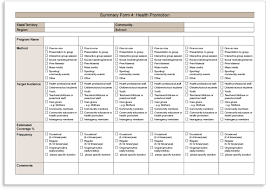Sample associate marketing evaluation form. Department Of Health Data Collection Form Health Promotion