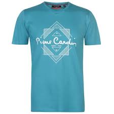 A great designer must have an ideal to create for, and mine is to create for the young. Pierre Cardin Paris Print T Shirt Mens Teal Tee Shirt Tshirt Top Fashion Clothing Shoes Accessories Mensclothing Shirts Mens Shirts Print T Shirt T Shirt