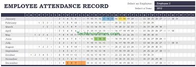 Attendance Tracker Excel Template