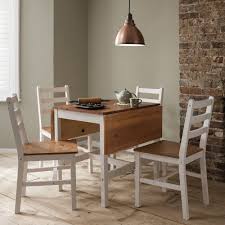 Small dining tables and chairs are perfect where space is at a premium at home. Annika Drop Leaf Dining Table With 4 Chairs Noa Nani