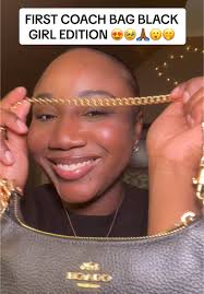 Unboxing my coach bag 🩷 coach bag unboxing black girl edition 🥹🫢😍☝🏾🥰.  Products in my video :