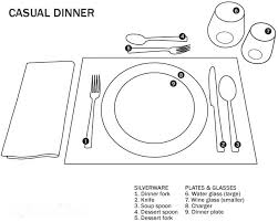 Dinner Table Setting Dinner Table Setting Lunch Table Settings Formal Dinner Table