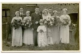 1920s Wedding Group Real Photo Postcard Antique Rppc Vintage Etsy 1920s Wedding Edwardian Wedding Edwardian Wedding Dress