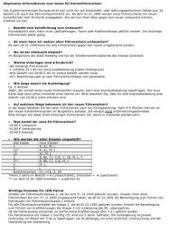 Nach dem entzug der fahrerlaubnis durch die fahrerlaubnisbehörde kann die neuerteilung mit auflagen einhergehen. Allgemeine Informationen Zum Neuen Eu Stadt Rietberg