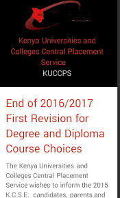 Check spelling or type a new query. First Revision 2016 17 Is Over By Kuccps But Abdallahjei
