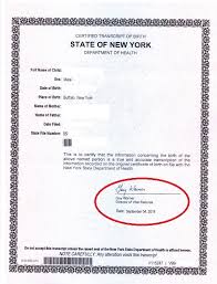 In order to get a copy of your ohio birth certificate in person, you need to make sure you have the proper documentation ready before you visit one of the offices of vital statistics. Apostilles And Legalization For Nys Birth Certificates