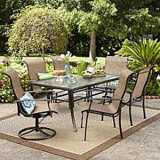 Our patio table sets are built to last and designed to withstand the outdoor elements year round the cement barn's patio table sets are cast out of quality concrete materials and reinforced with. Patio Furniture Buy Patio Furniture In Outdoor Living At Sears