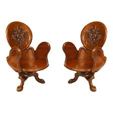 Art Nouveau Teak Arm Chairs In The Manner Of Gaudi Art Nouveau Furniture Teak Armchair Art Nouveau Design
