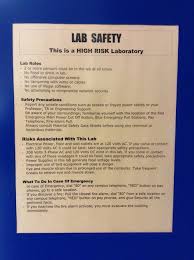 Food or drink is not permitted at any time in the laboratory. Safety In The Laboratory Electrical Computer And Biomedical Eng Ryerson