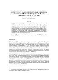 We did not find results for: Pdf Competency Based Recruitment Selection Practices And Service Quality In The Malaysian Public Sector Yuli Noersalim Gti Academia Edu