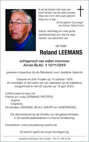 Een vraag over leningen, kredietaanvragen of schuldsaldoverzekeringen? Roland Leemans 18 04 2020 Inmemoriam