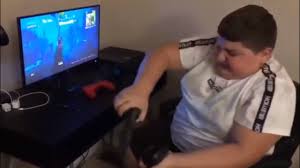 In the us and canada, it has a teen rating, so it's deemed suitable for teenagers. Angry Fat Kid Rages At Fortnite Youtube