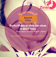 Get Hd Party Make Up And Pre Services Facial Bleach Waxing Manicure And Pedicure And More In 6500 Only At Zinal Bridal Studio Salon Hurry Up Book Now