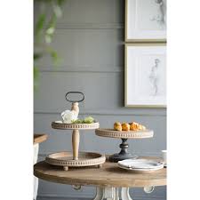 Antique farmhouse offers multiple sales events that include furniture, design lines, décor and art products at incredible savings focused around industrial decor, farmhouse decor, shabby chic, industrial vintage and vintage reproductions. A B Home Whitewash Tan 2 Tier Wood Bead Trim Tray Overstock 29674834