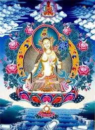 Image result for mother mary, quan yin, green and white tara