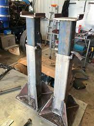 Adjustable Heavy Duty Supports For The Shop Welding Projects Metal Working Tools Welded Metal Projects