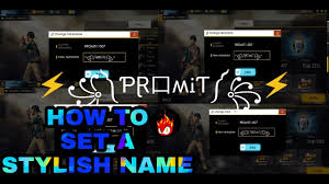 Free fire guild name, top 10 free fire players name in india 6. How To Create A Super Stylish Name For You In Garena Free Fire How To Change Name Details Video Youtube