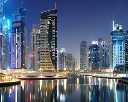 Dubai, city lights, cityscape, metropolitan area, burj khalifa. Wallpapers Dubai City Group 73