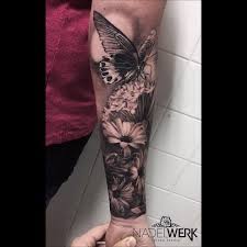 Done Nadelwerk Austria With Renfieldrotary Machines Tattoo Tatuaj Flowers Nature Butterfly Tattoos Sleeve Tattoos For Women Stylist Tattoos