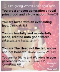 How To Speak Life Giving Words Over Your Children P M Prayer For My Children Prayers For Children Prayers For My Daughter