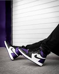Nike Air Jordan 1 Low White Black Court Purple Sneaker Myth On Instagram Nike Air Jordan 1 Court Purple Pine Green Releasing Today 8am Bst Check Out Story Air Jordans Nike Shoes Air Force Sneakers