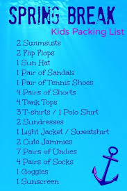 Travel Style What To Pack The Kids For Spring Break Savvy Sassy Moms Spring Break Kids Spring Break Vacations Spring Break
