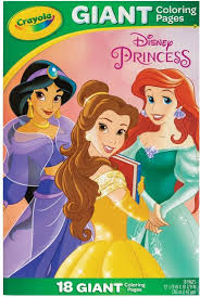 Kleurplaat assepoester assepoester klaar voor het bal. Bol Com Crayola Disney Princess Grote Kleurplaten 18 Stuks
