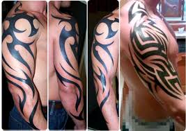 Man full sleeve tribal sleeve tattoo. 21 Awesome Tribal Sleeve Tattoos Designs Images And Pictures