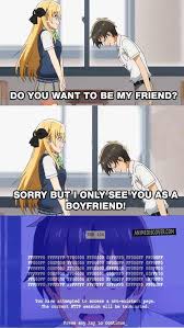 Boyfriendzoned Could Someone Tell Me Which Anime This Is Anime Memes Otaku Anime Memes Funny Anime Funny