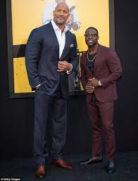 Dwayne Johnson And Kevin Hart Suit Up For Central Intelligence Premier Dwayne Johnson The Rock Dwayne Johnson Well Dressed Men