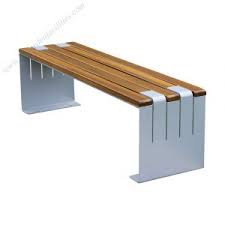 Dixie seating spencer fireside backless bench. Wood And Metal Bench Huangding Garden Facilities