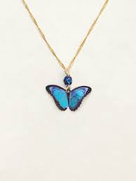 Butterfly pendant necklace 925 sterling silver blue crystal butterfly necklaces jewelry gifts for women teen girls $28.99 $ 28. Bella Butterfly Pendant Necklace In Blue Radiance By Jewelry Designer Holly Yashi Jewelry By Glassando