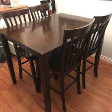 Overall you can't beat the price for this product which includes all 4 chairs and the table. Find More Solid Wood Bar Height Table And 4 Chairs For Sale At Up To 90 Off
