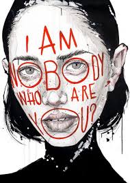 I Am Nobody Who Are You Deep Art Funny Art Gcse Art Sketchbook