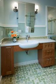 Bathroom decors are usually so unremarkable and that's a real shame because this space, like any we're all used to simple tile designs in the bathroom. Traditional Bathroom By Design Set Match Universal Designed Bathroom Sink Accessible Wi Handicap Bathroom Design Accessible Bathroom Design Accessible Bathroom