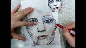 Inna Heller portrait fine liner details demo