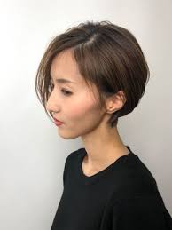 2019年秋 ハンサムショート くびれが綺麗な前髪なしショートボブ ４ｃｍ 野々市店のヘアスタイル biglobeヘアスタイル 前髪なし ショート 前髪なし ショートボブ ハンサムショート