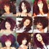 Dark Burgundy Curly Hair
