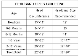 17 Specific Crochet Baby Headband Sizes